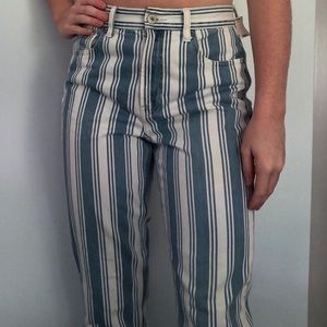 American Eagle striped jeans